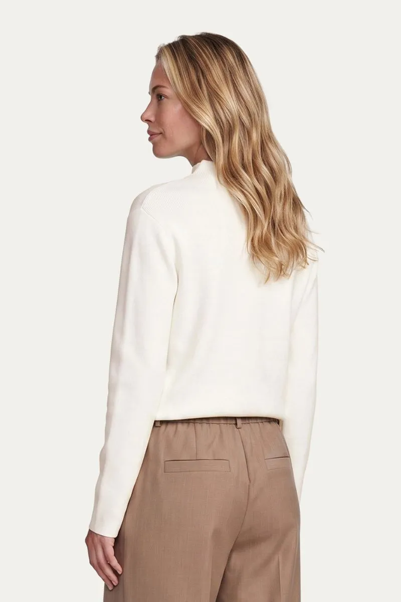 G-maxx Willaine Knit Top, wol, wit